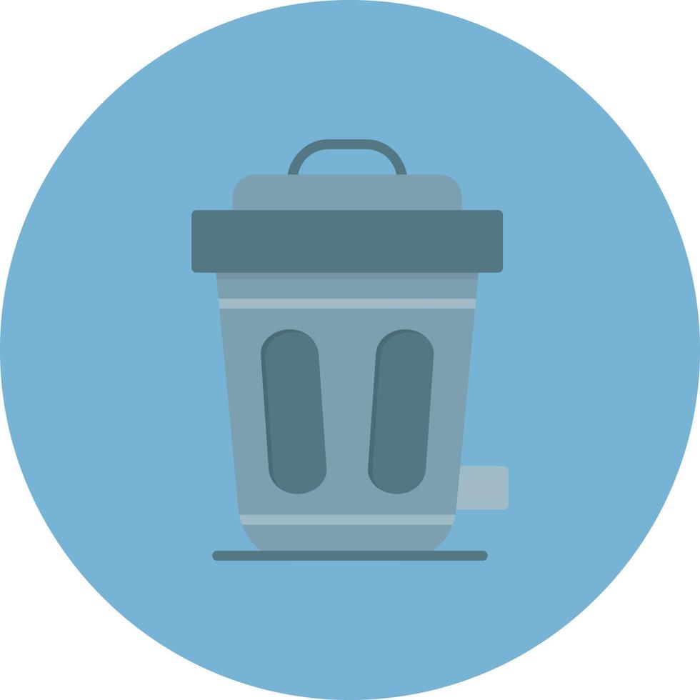 Trash Bin Creative Icon Design vector