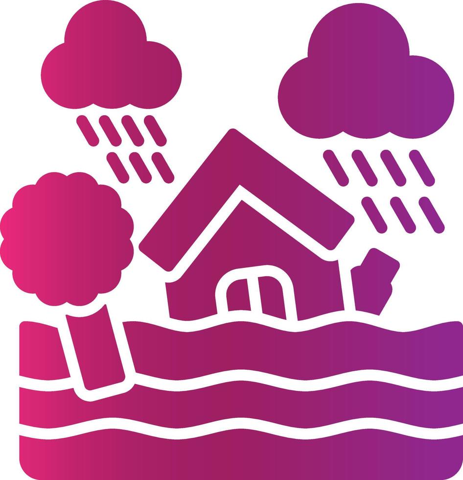 Flood Creative Icon Design vector