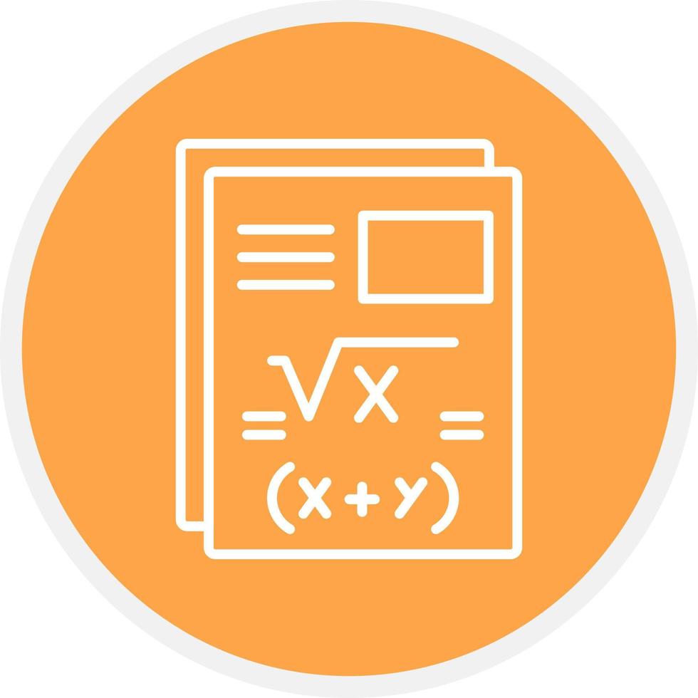 Maths Creative Icon Design vector