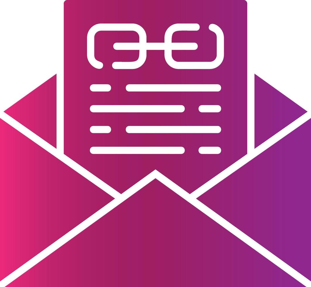 Email Link Creative Icon Design vector