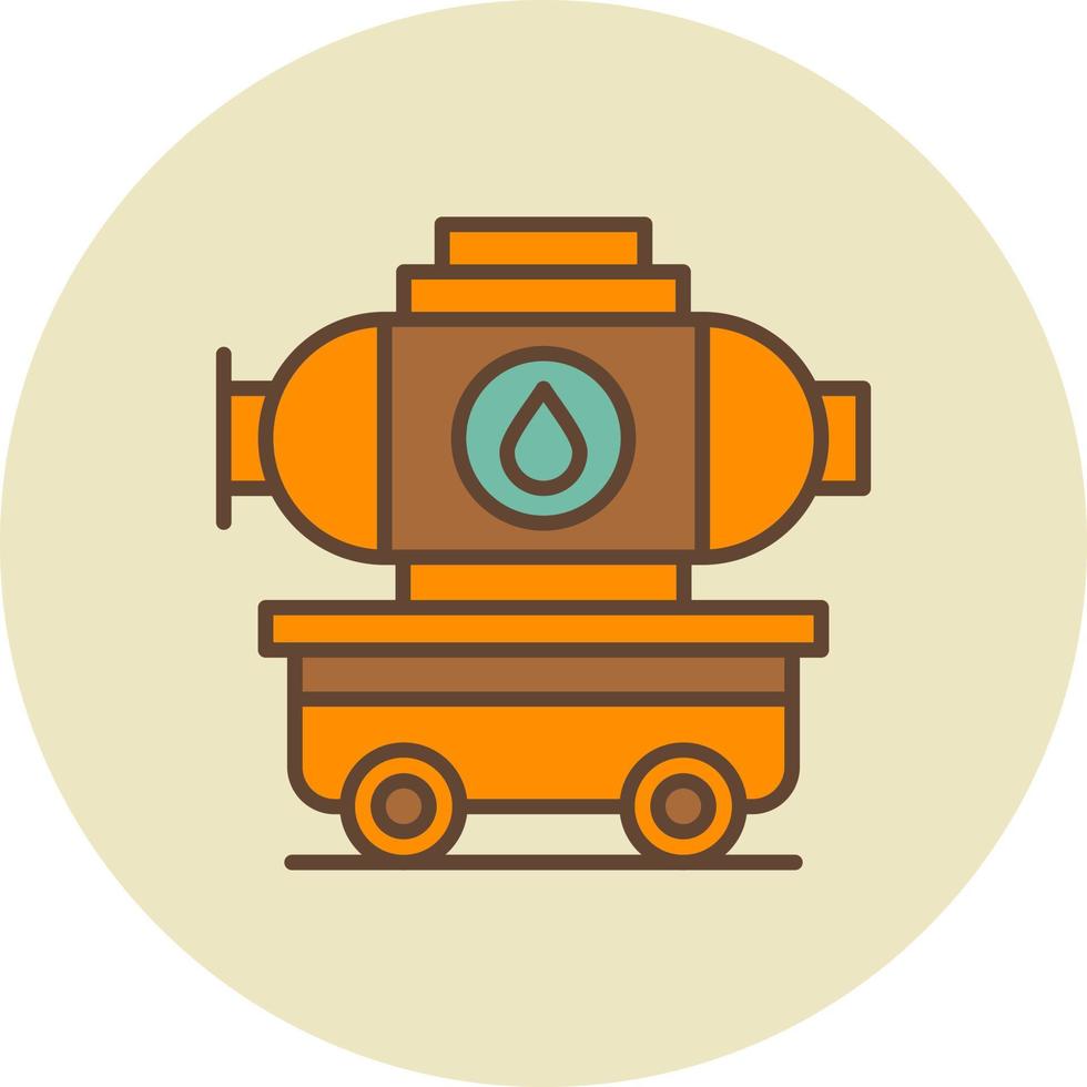 Tanker Truck Creative Icon Design vector