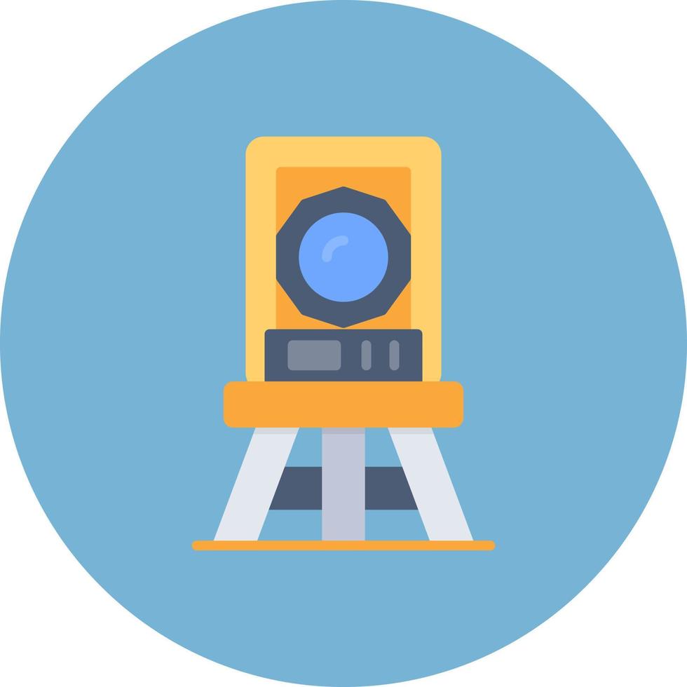 Theodolite Creative Icon Design vector
