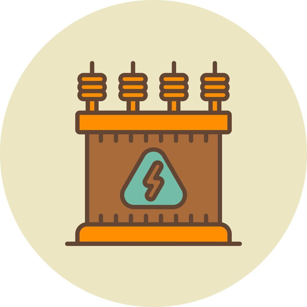 Power Transformer Creative Icon Design vector