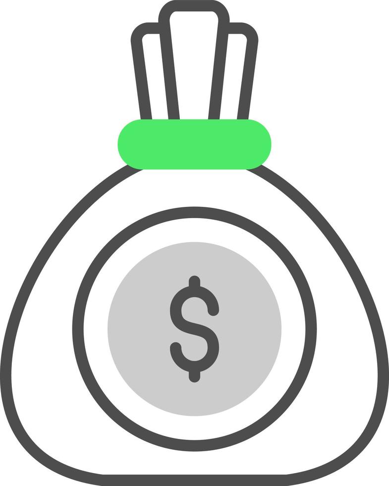 Money Bag Creative Icon Design vector