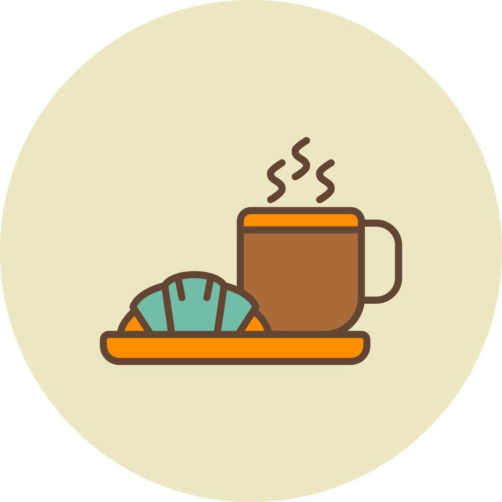 Croissant Creative Icon Design vector