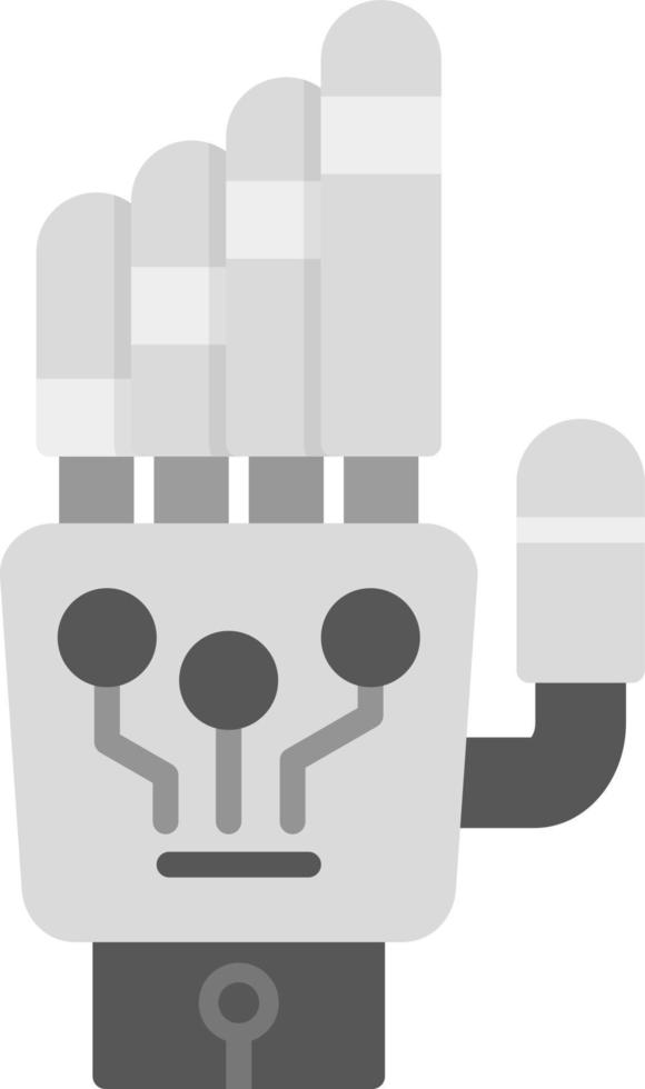 diseño de icono creativo de mano de robot vector