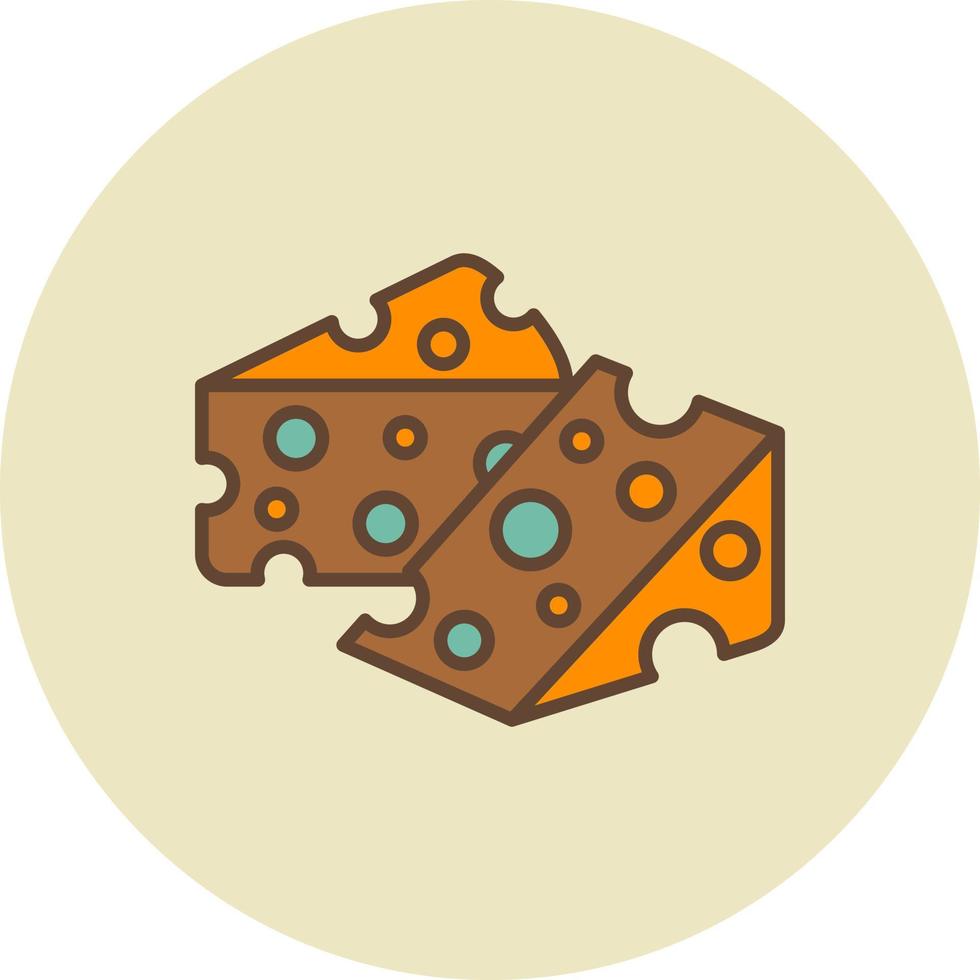 diseño de icono creativo de queso vector