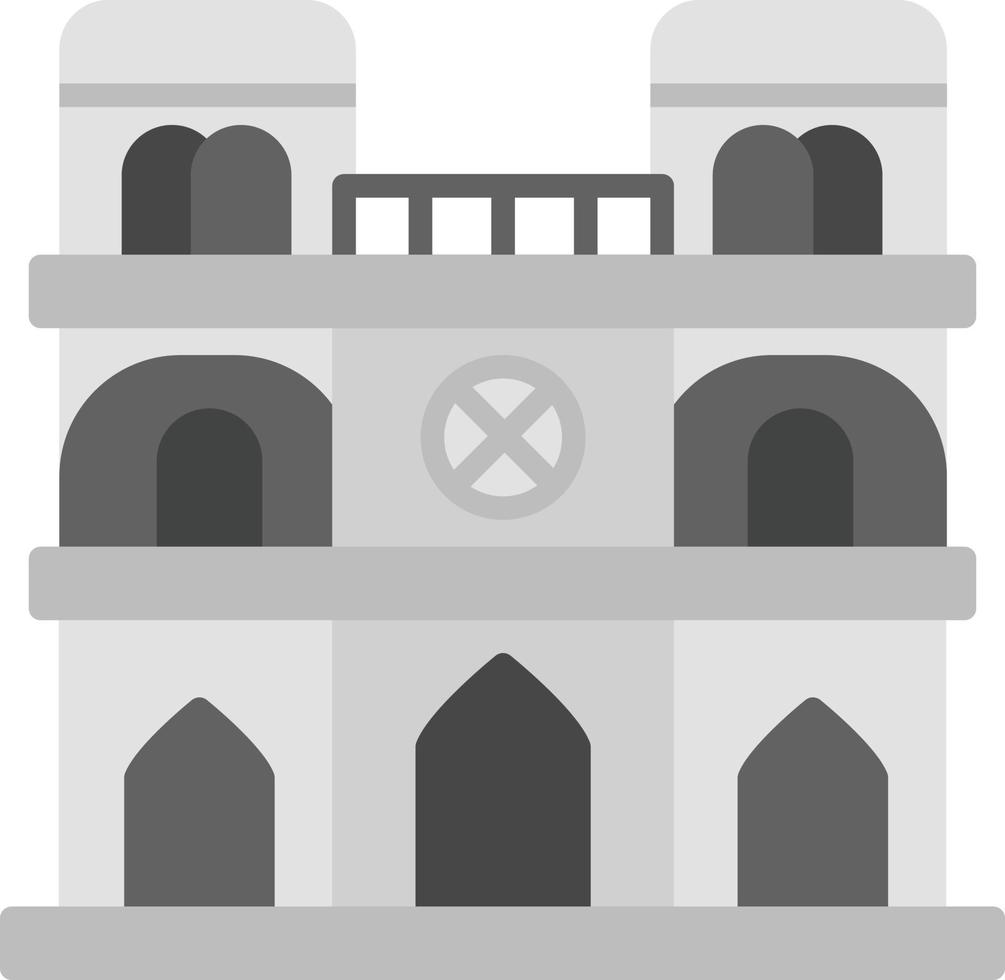 Notre Dame Creative Icon Design vector