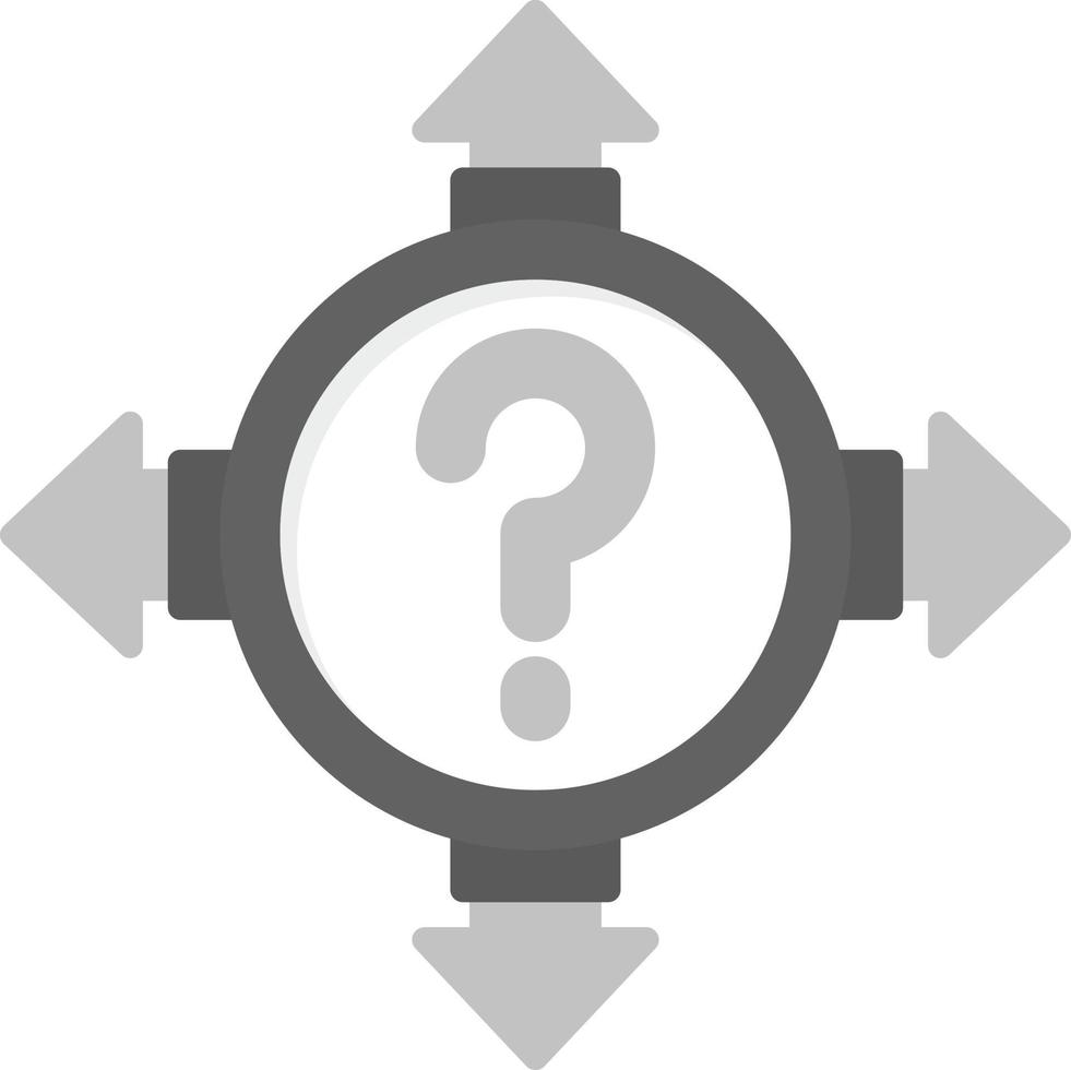 Uncertainty Creative Icon Design vector