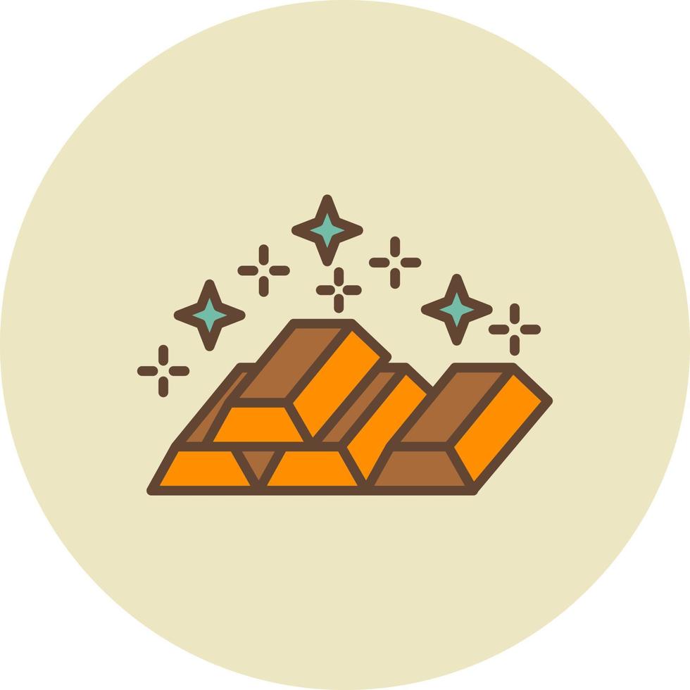 Gold Ingots Creative Icon Design vector