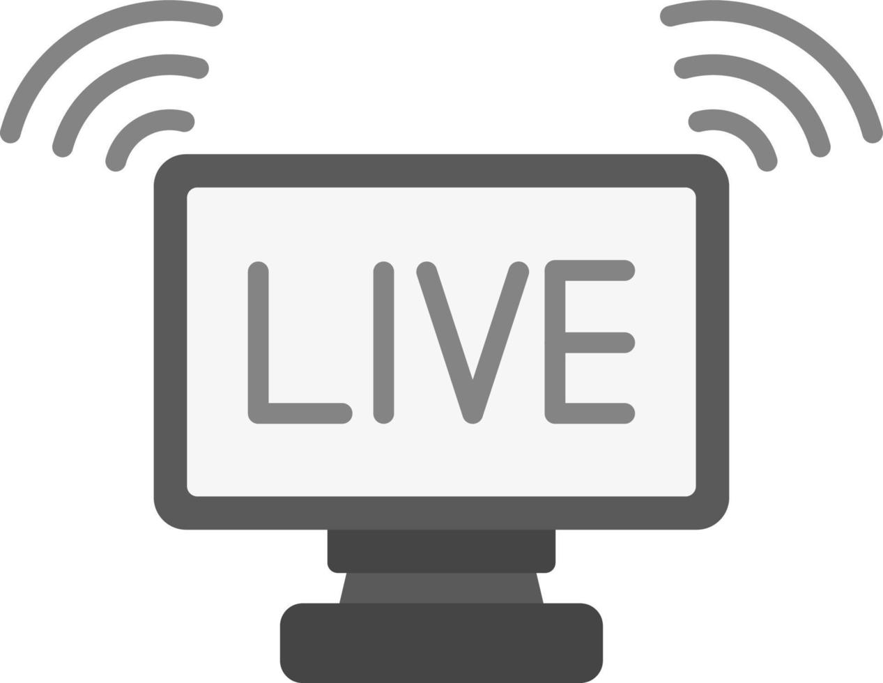 Live Streaming Creative Icon Design vector