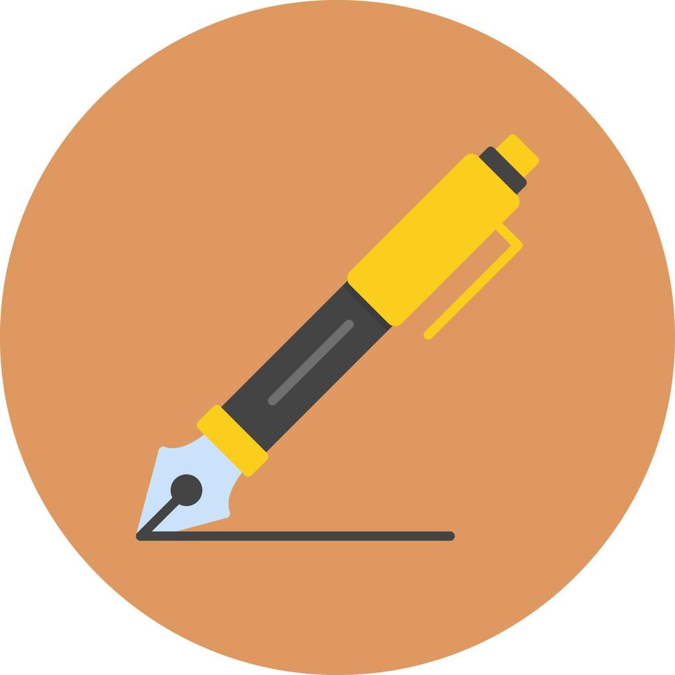 Fountain Pen Creative Icon Design vector