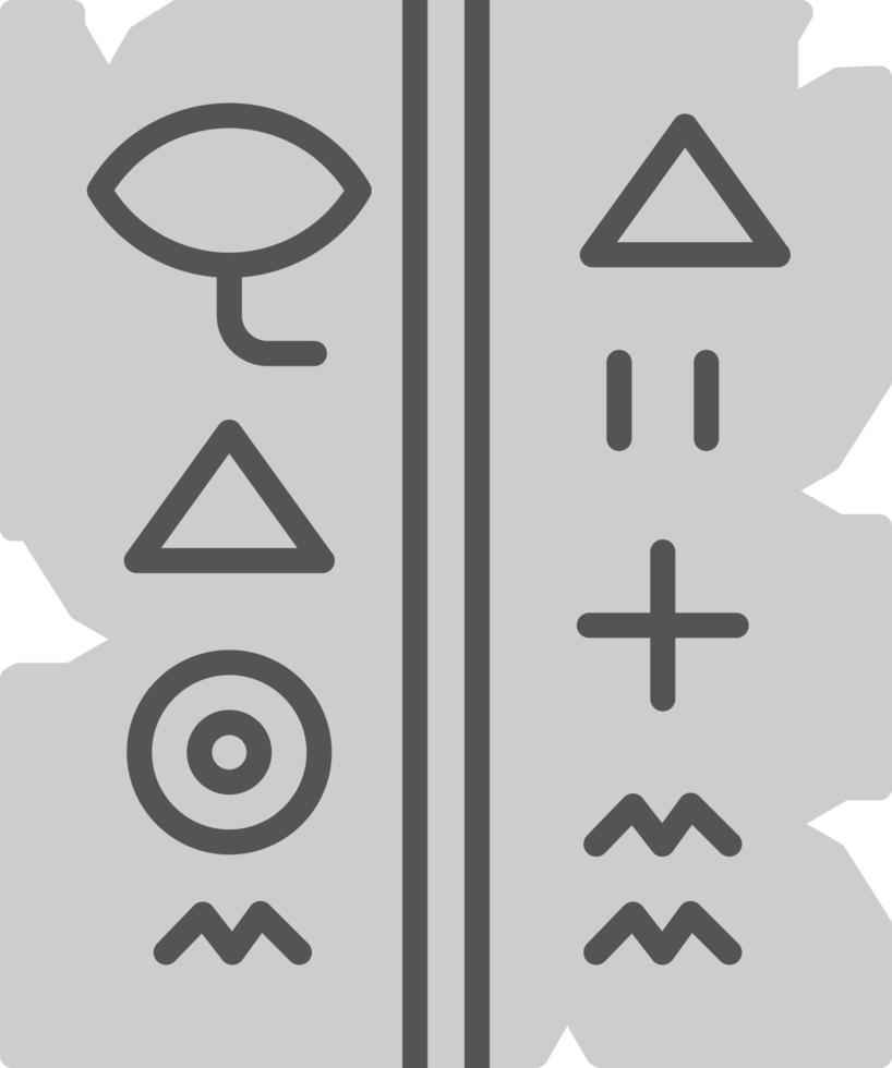 Hieroglyph Creative Icon Design vector