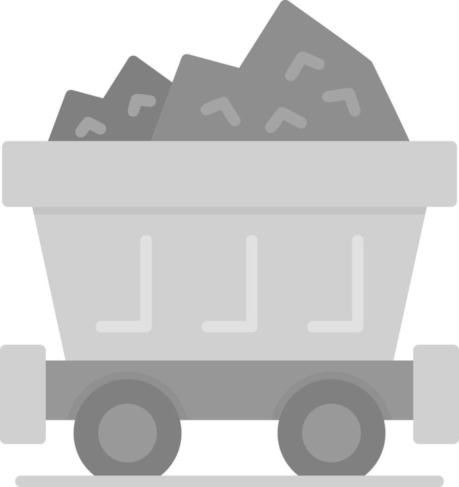 Mine Cart Creative Icon Design vector