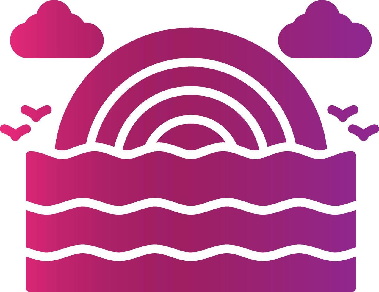 Rainbow Creative Icon Design vector