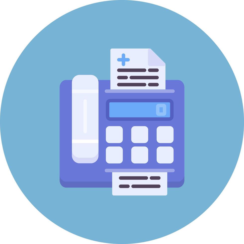 Fax Machine Creative Icon Design vector