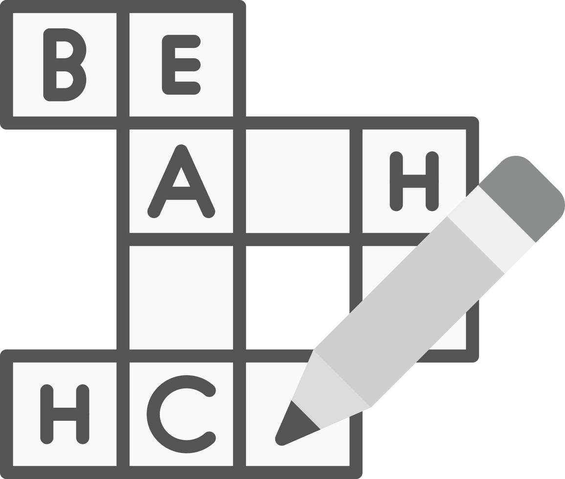 Crossword Creative Icon Design vector