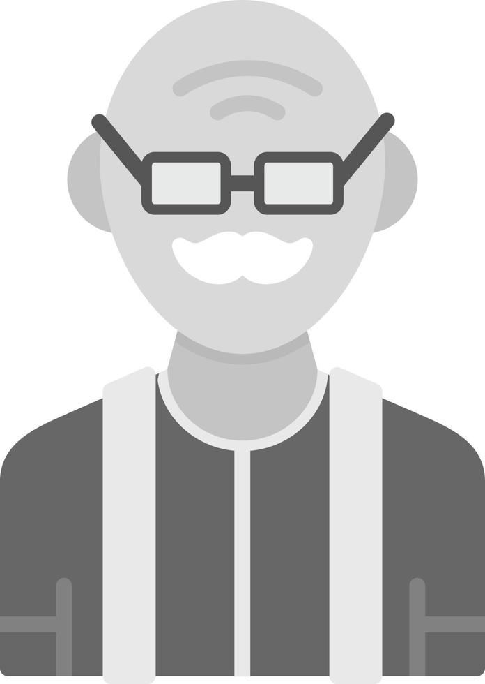 Old Man Creative Icon Design vector