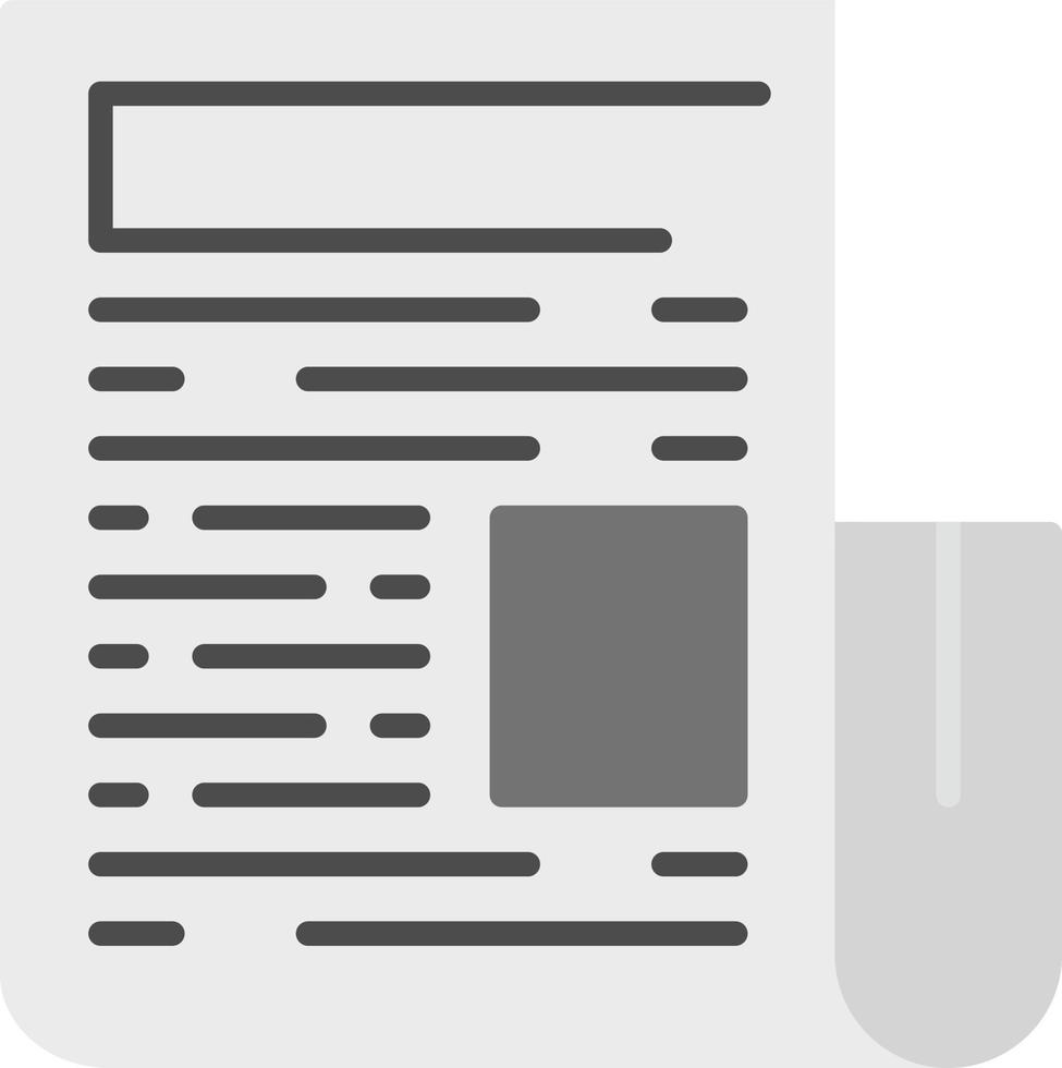 News Paper Creative Icon Design vector