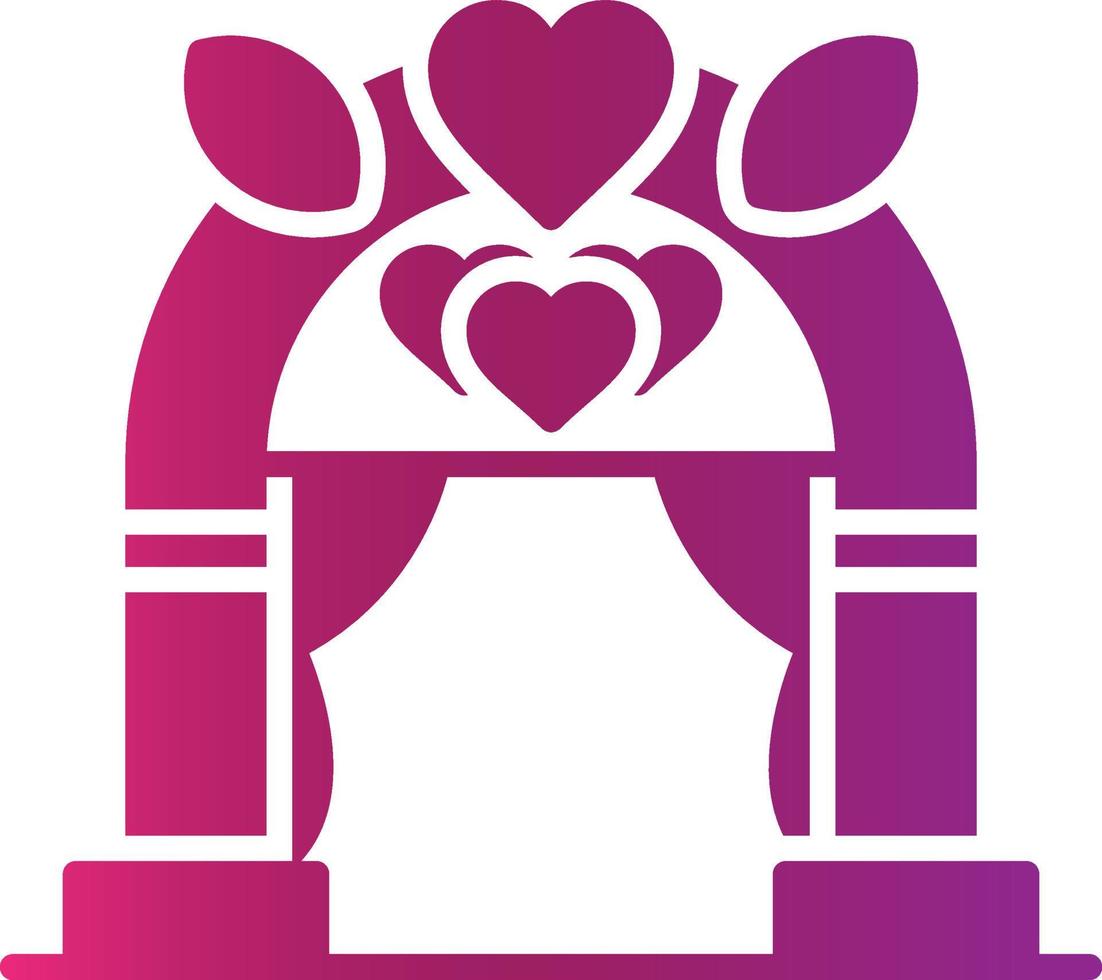 Wedding Arch Creative Icon Design vector