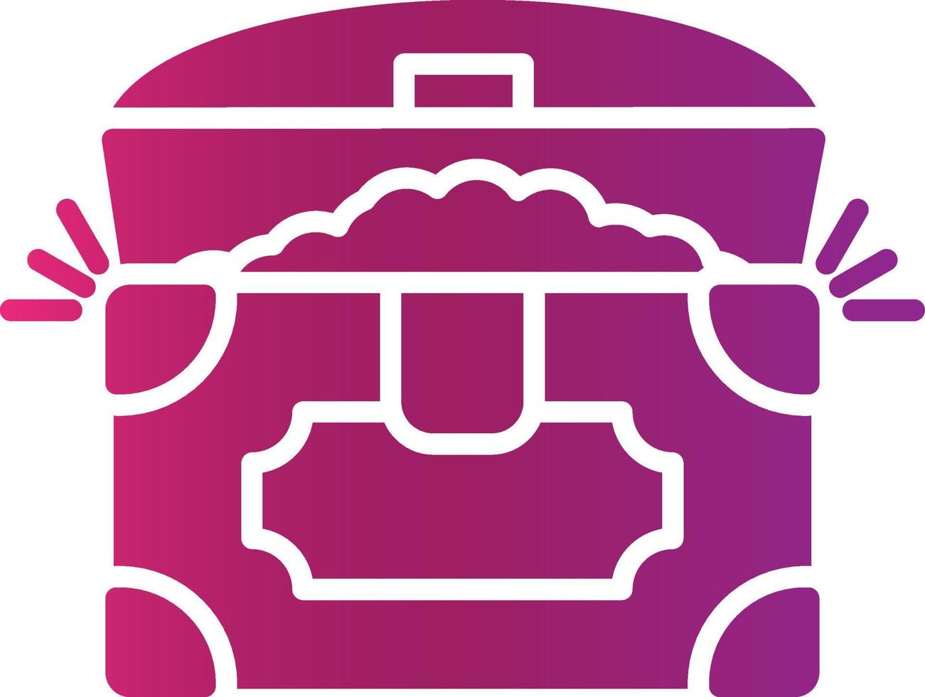 Treasure Chest Creative Icon Design vector