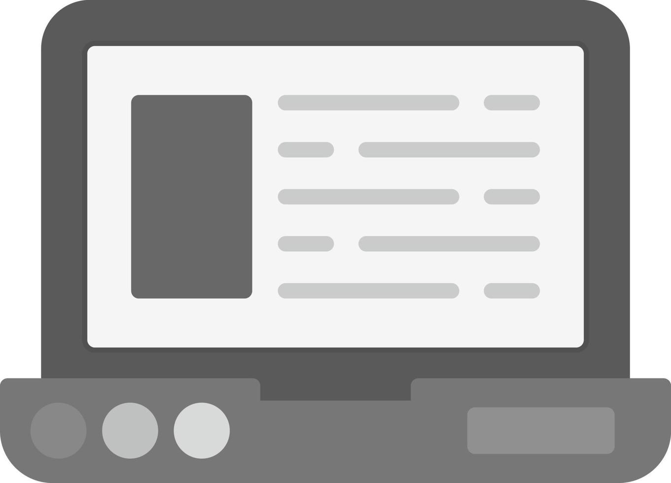 Laptop Creative Icon Design vector
