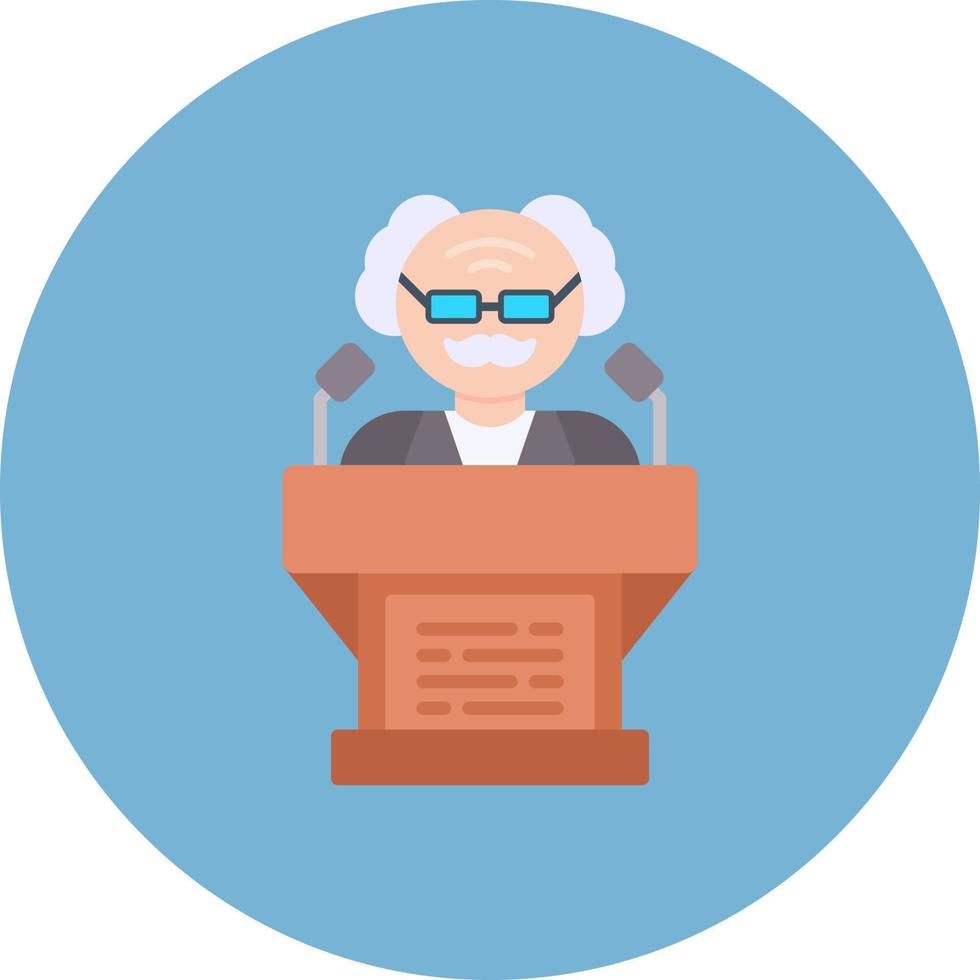 Politician Creative Icon Design vector
