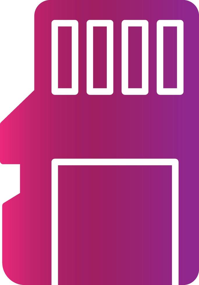Sd Card Creative Icon Design vector