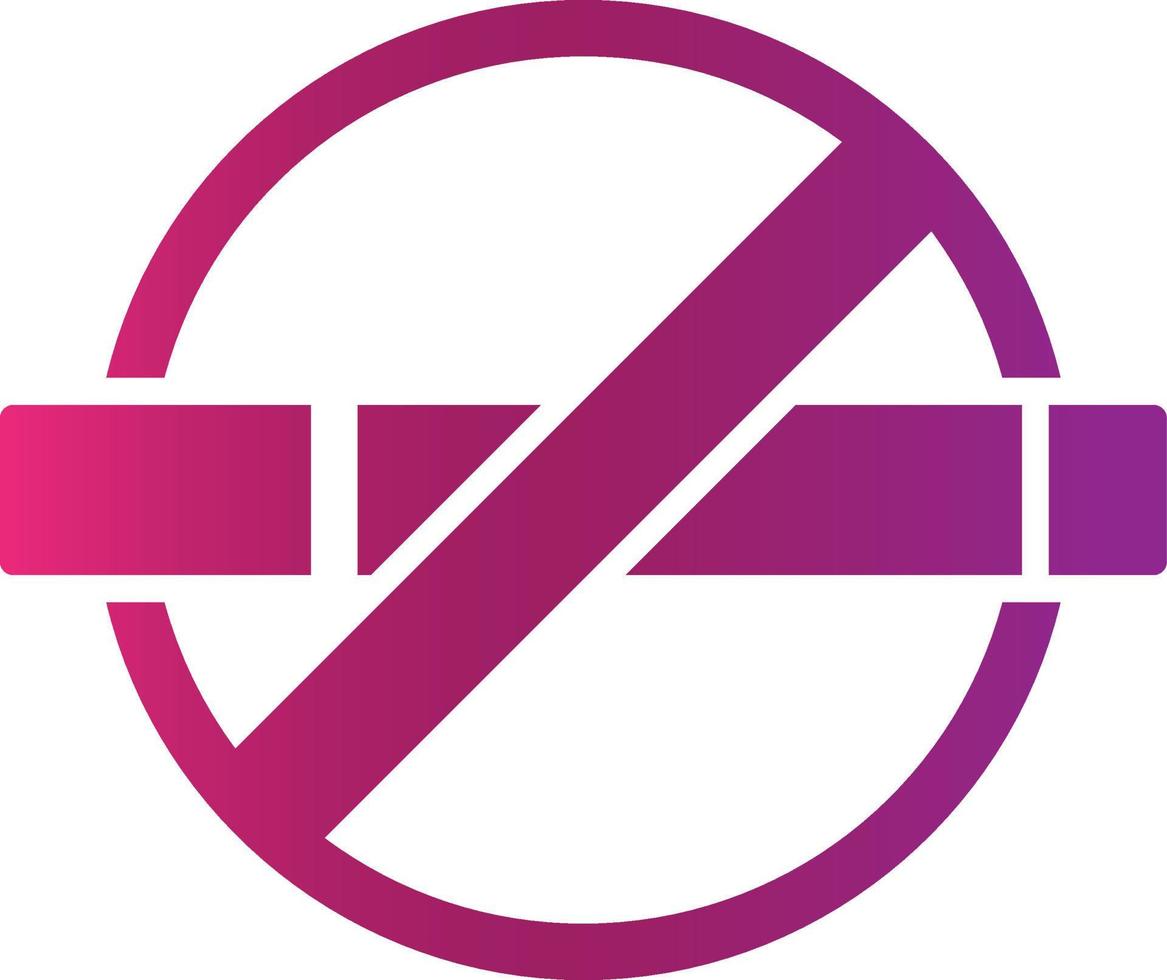 No Smoking Creative Icon Design vector