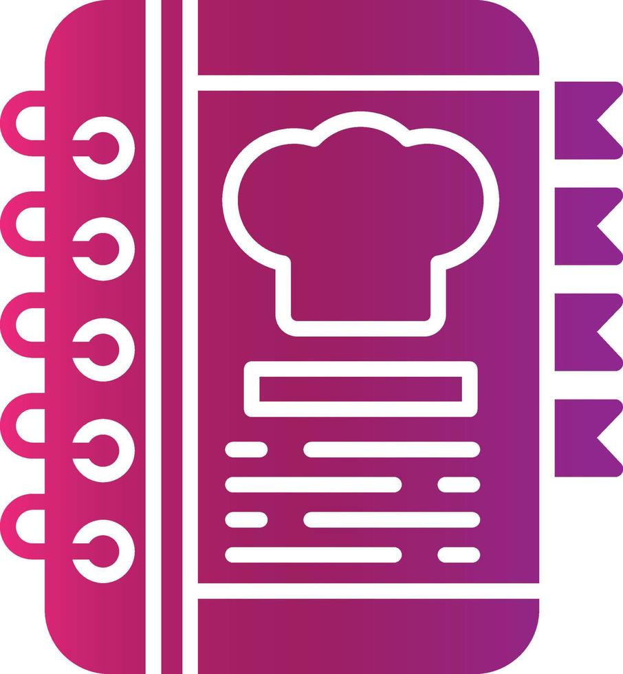 Recipe Book Creative Icon Design vector