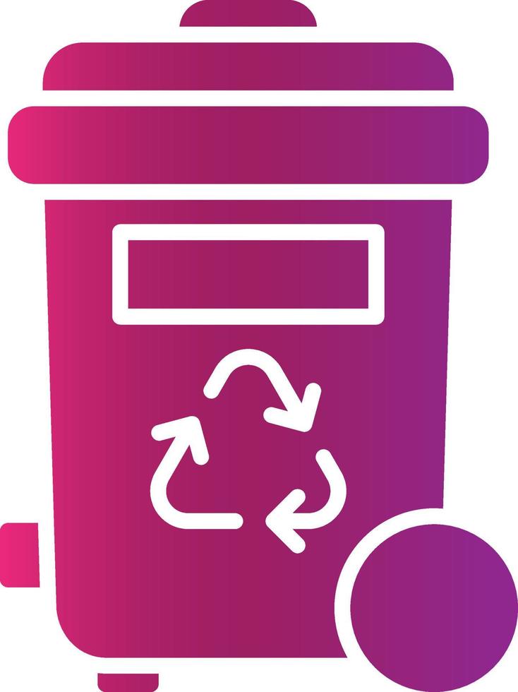 Trash Bin Creative Icon Design vector