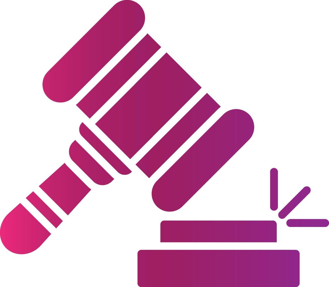 Gavel Creative Icon Design vector