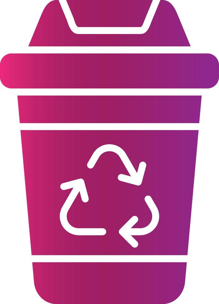 Recycling Bin Creative Icon Design vector