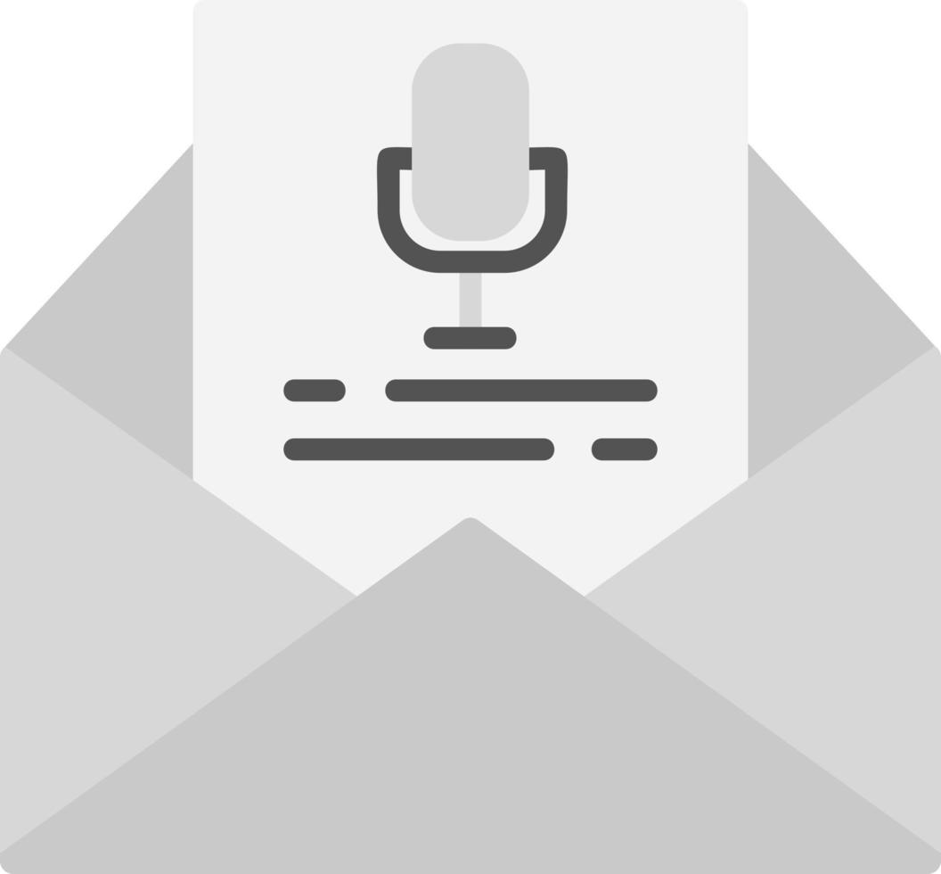 Voice Email Creative Icon Design vector
