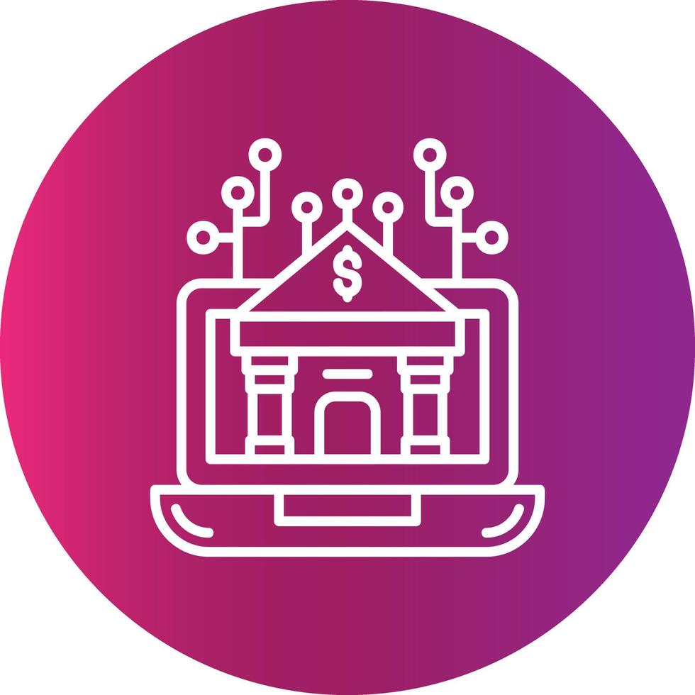Bank Creative Icon Design vector