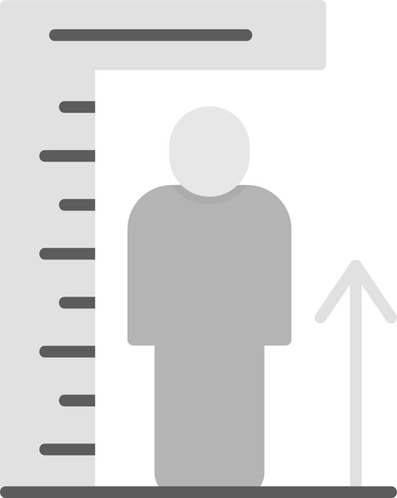 Human height measurement icon glyph Royalty Free Vector