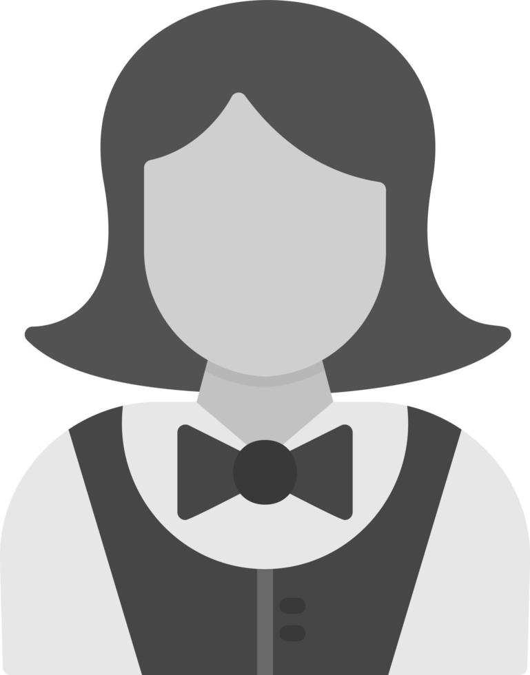 Waitress Creative Icon Design vector