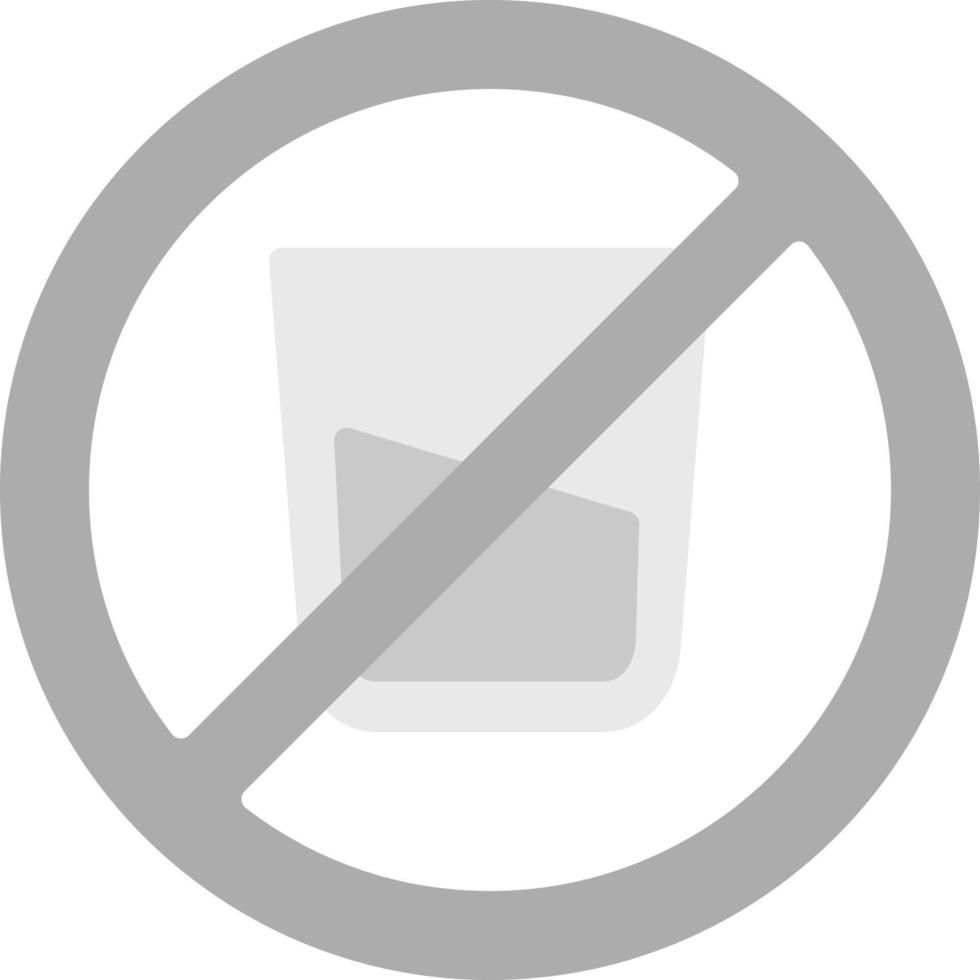 No Soft Drink Creative Icon Design vector