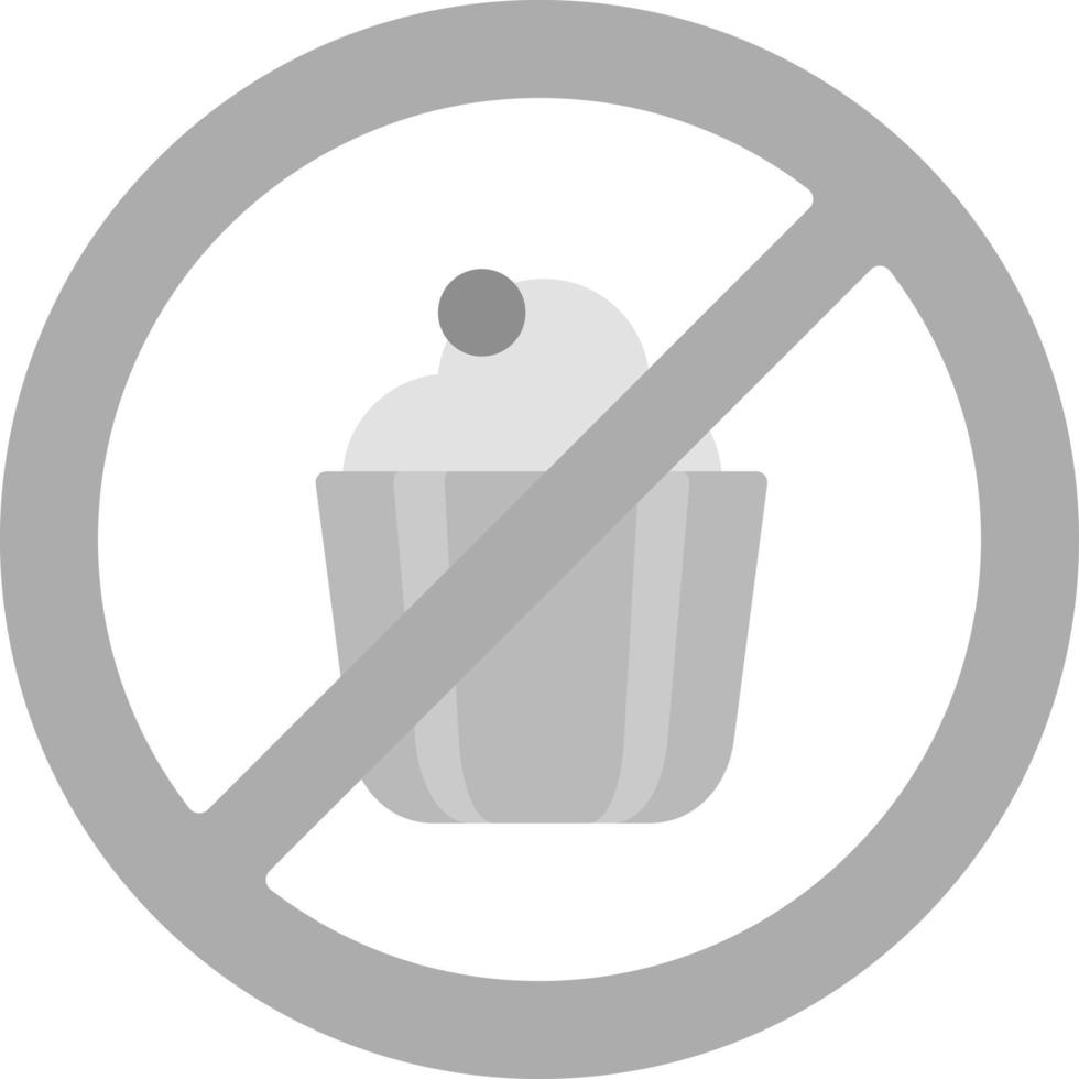 No Sweets Creative Icon Design vector