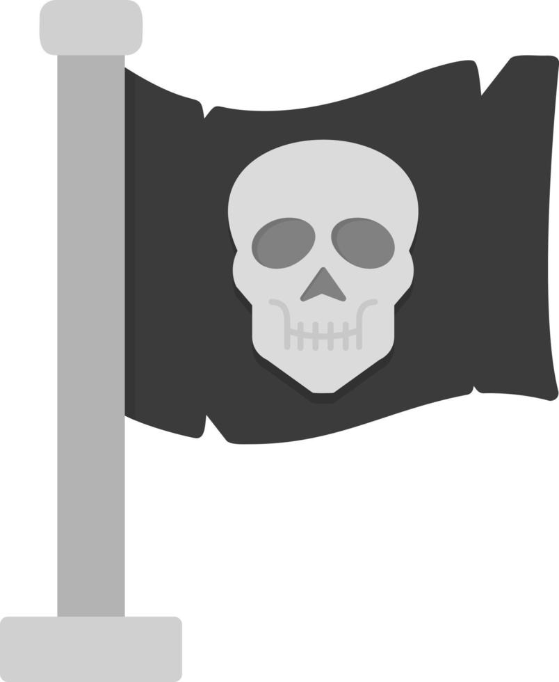 diseño de icono creativo de bandera de piratas vector