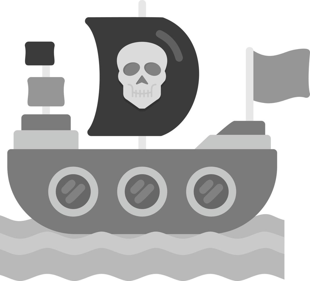 Pirates Ship Creative Icon Design vector