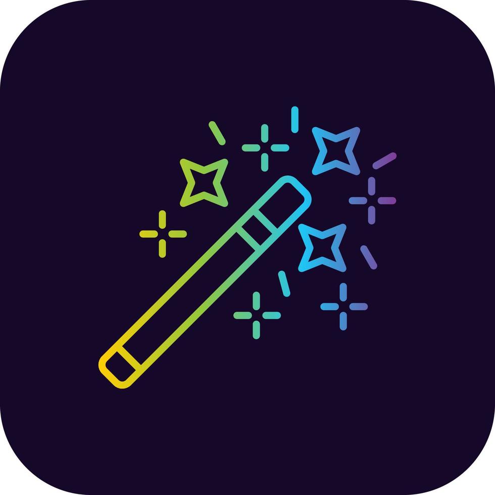 Magic Wand Creative Icon Design vector