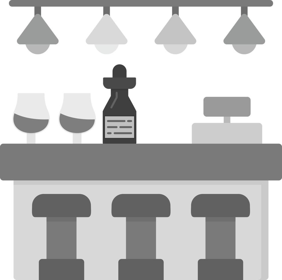 Bar Counter Creative Icon Design vector