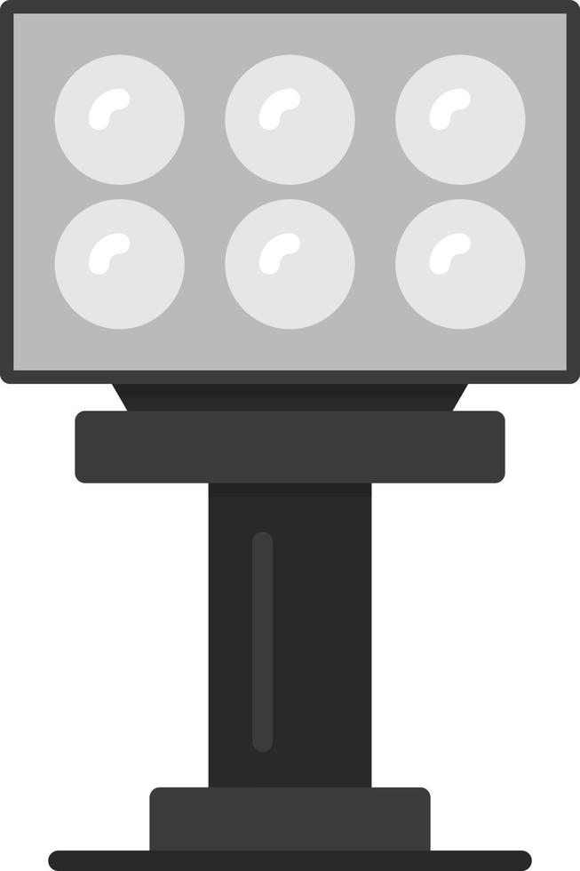 Stadium Light Creative Icon Design vector