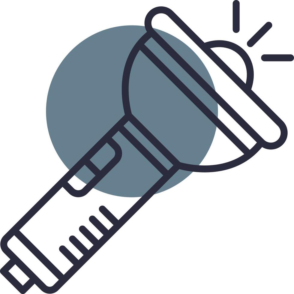 Flashlight Creative Icon Design vector