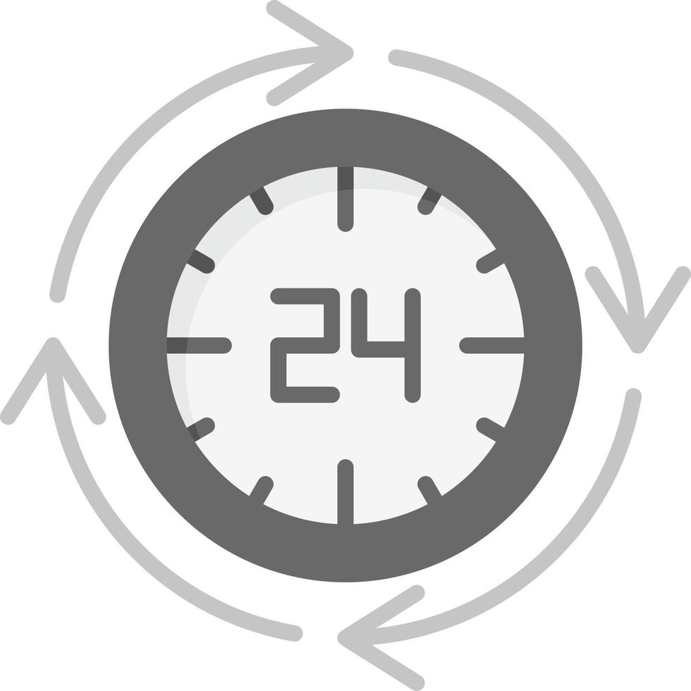 24 Hours Creative Icon Design vector