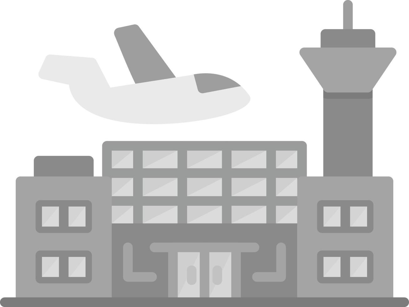 diseño de icono creativo de aeropuerto vector