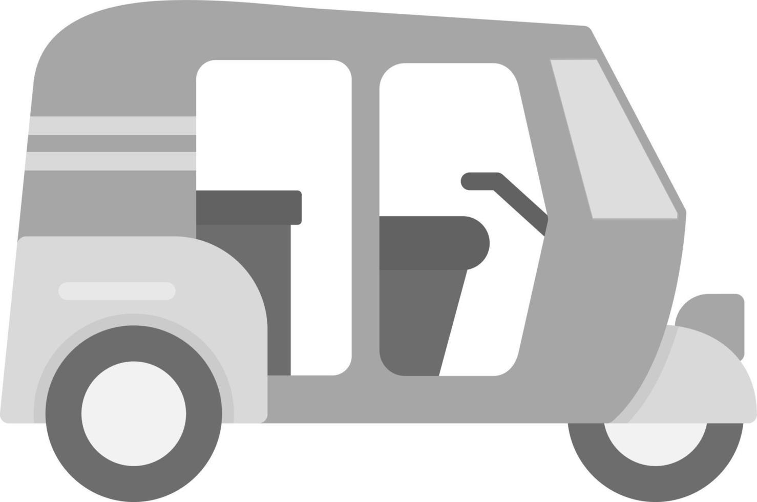 Rickshaw Creative Icon Design vector