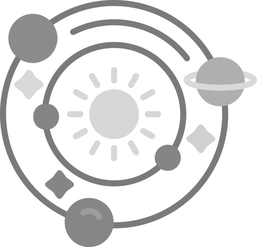 Solar System Creative Icon Design vector