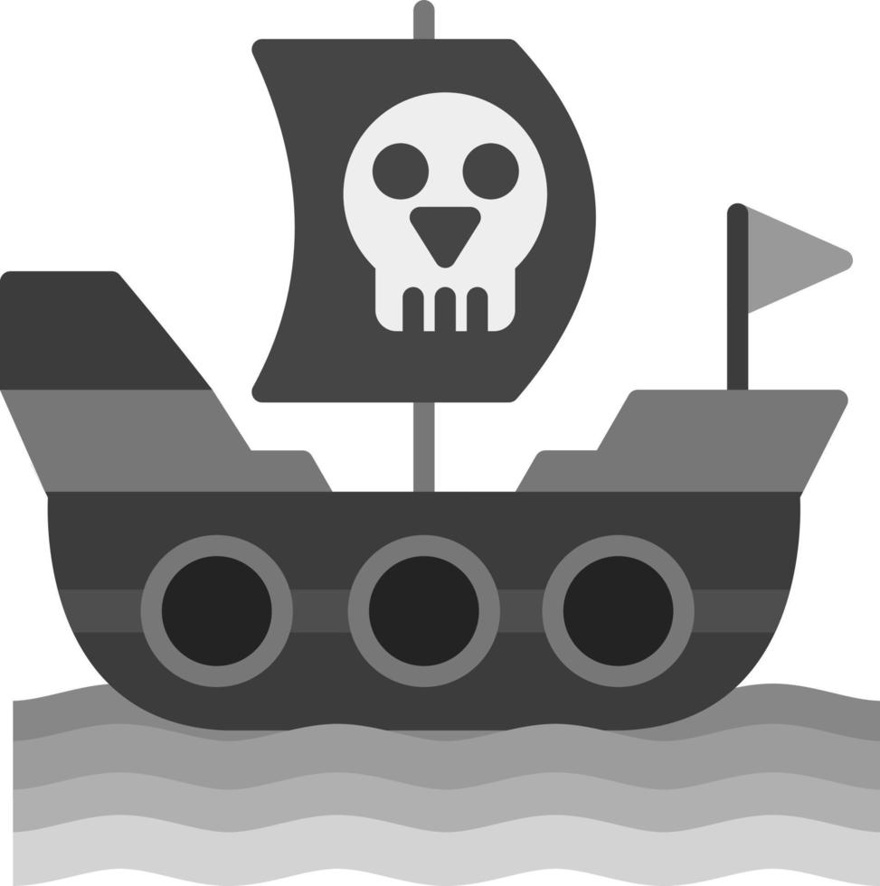 diseño de icono creativo de barco pirata vector